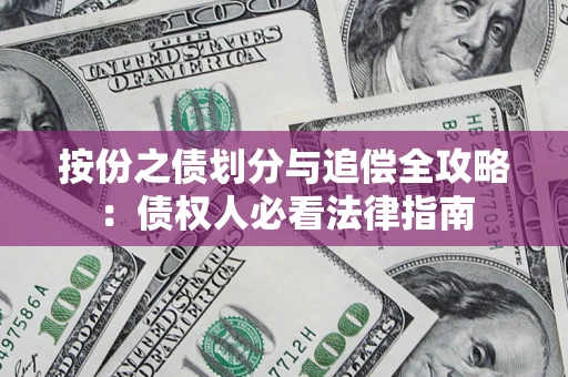 武汉按份之债划分与追偿全攻略：债权人必看法律指南