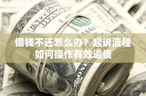 武汉借钱不还怎么办？起诉流程如何操作有效追债