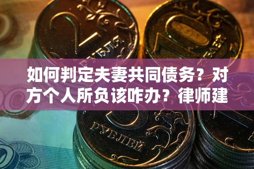 武汉如何判定夫妻共同债务？对方个人所负该咋办？律师建议