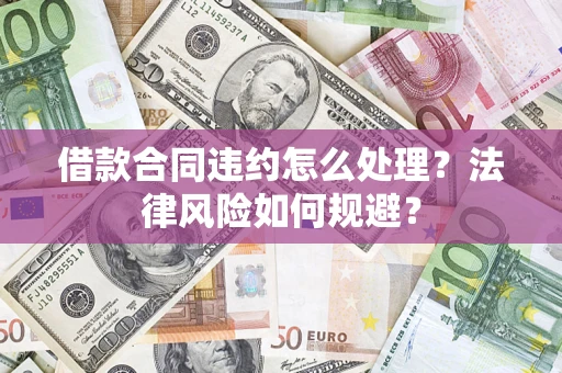 武汉借款合同违约怎么处理？法律风险如何规避？