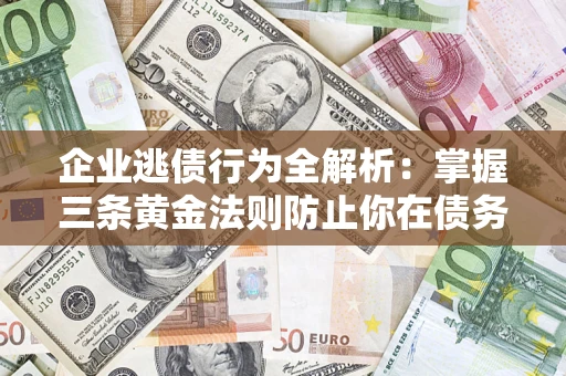 武汉企业逃债行为全解析：掌握三条黄金法则防止你在债务乱局中“踩雷”